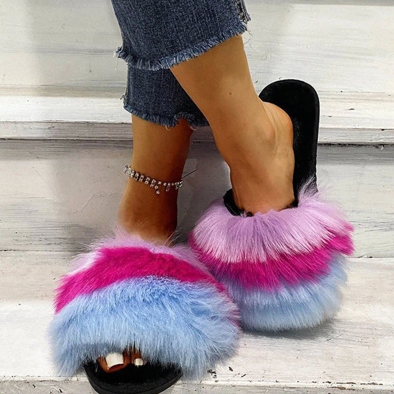 2020 INS Hots Women Multicolor Slides Women's Comfort Outdoor Flats Casual Shoes Female Beach Fur Slippers Woman Drop Shipping #hg3o, Black
2020 INS Hots Women Multicolor Slides Women's Comfort Outdoor Flats Casual Shoes Female Beach Fur Slippers Woman Drop Shipping #hg3o, Black