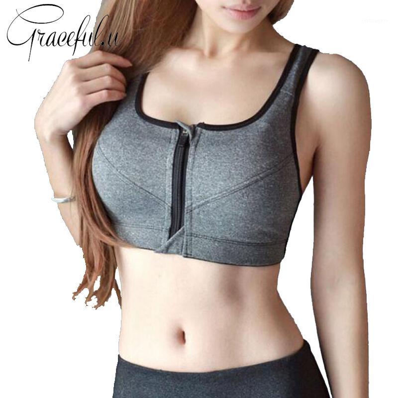 Plus Size Sports Bra Zipper Front Padded Push Up Shockproof Yoga Bra Gym Running Fitness Women Sports Top Vest -5XL1, Grey
Plus Size Sports Bra Zipper Front Padded Push Up Shockproof Yoga Bra Gym Running Fitness Women Sports Top Vest -5XL1, Grey