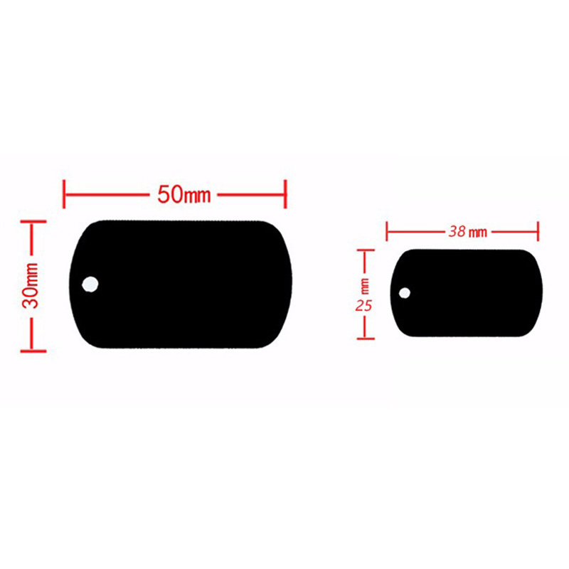 100Pcs Dog Tag Military Pet Id Tags Aluminum Name Pendant Blank Dog Tags Personalized Customized Dog Tag 201126
