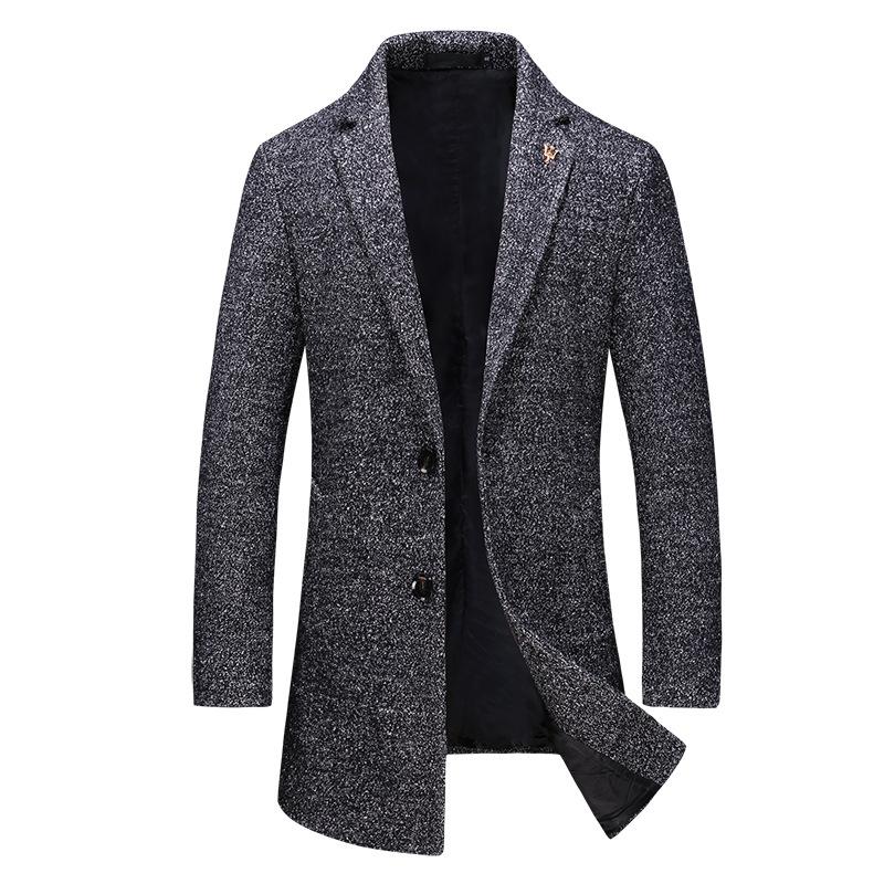 2020 Autumn and Winter Fold-down Collar Large Size Black and White Snowflake Hair Ni Overcoat Europe America Long Trench Coa
2020 Autumn and Winter Fold-down Collar Large Size Black and White Snowflake Hair Ni Overcoat Europe America Long Trench Coa