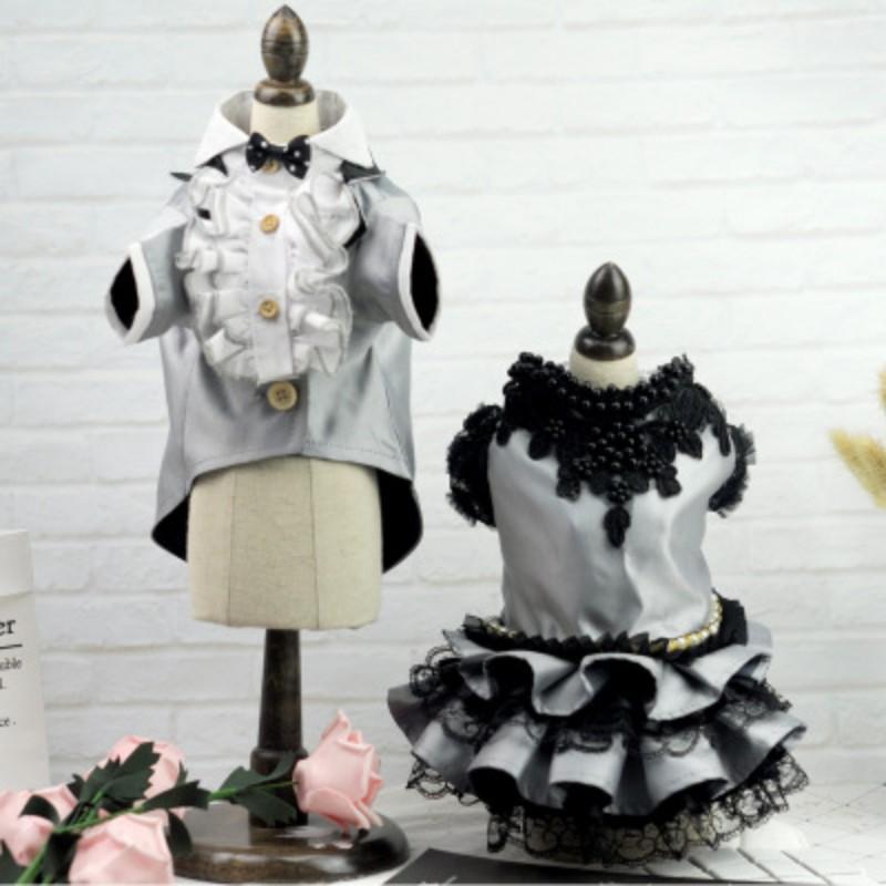 Cute Dog Puppy Princess Dress Dog Boy Tuxedo Clothes Girl Tutu Skirt Pet Cat Luxury Princess Wedding Party Dress1
Cute Dog Puppy Princess Dress Dog Boy Tuxedo Clothes Girl Tutu Skirt Pet Cat Luxury Princess Wedding Party Dress1