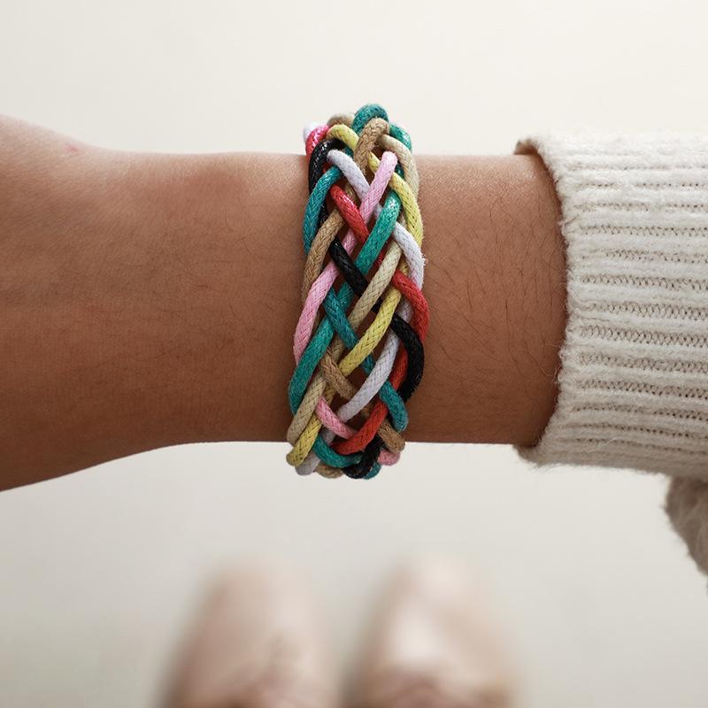 Ethnic Couple Adjustable Handmade Woven Colorful Wax Rope Bracelet Braided Rope Bracelet for Men Women
Ethnic Couple Adjustable Handmade Woven Colorful Wax Rope Bracelet Braided Rope Bracelet for Men Women