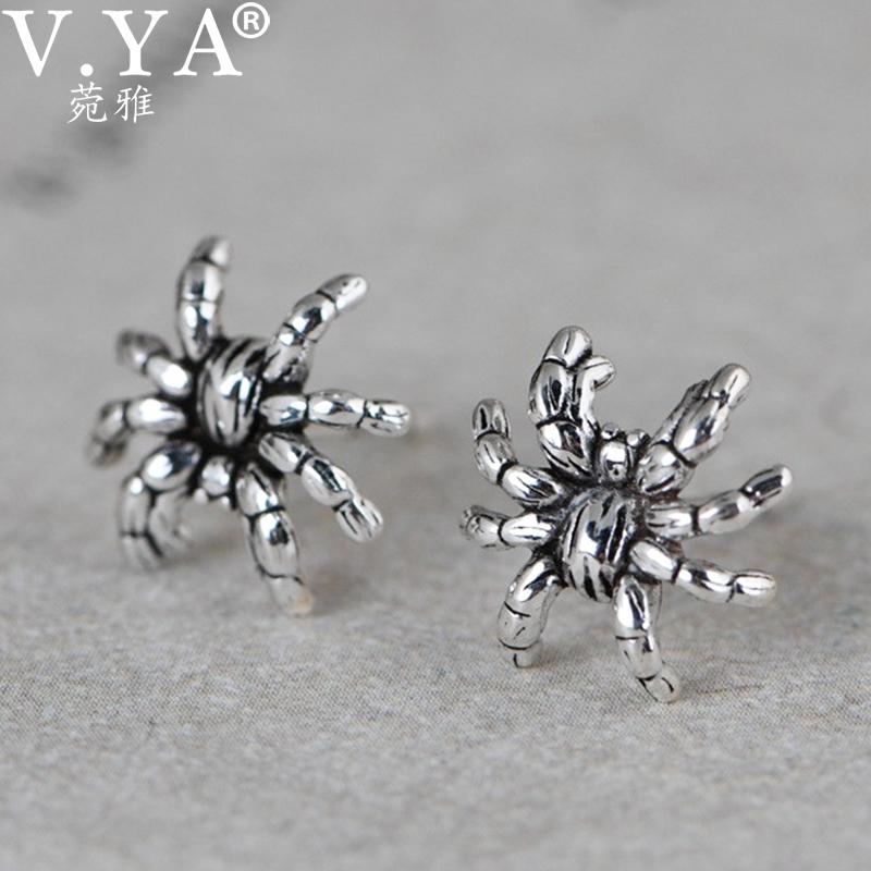 Stud V.YA 925 Sterling Silver Thai Spider Fashion Earrings For Women Jewelry Christmas Gift
Stud V.YA 925 Sterling Silver Thai Spider Fashion Earrings For Women Jewelry Christmas Gift
