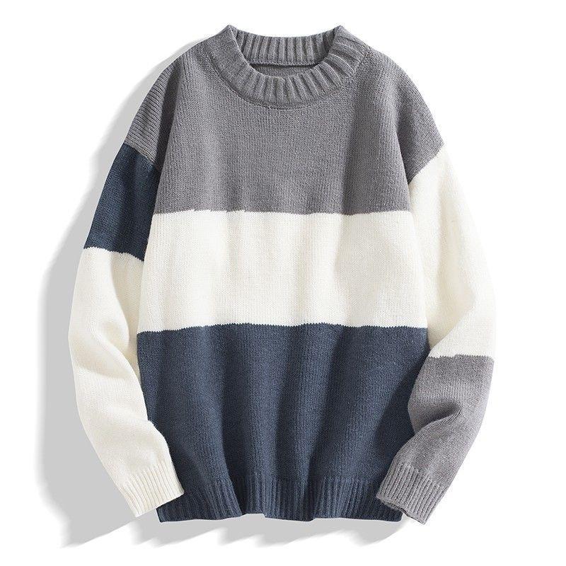 2020 Fall Men'S Sweater Pullover Casual Men'S Sweater O-Neck Striped Slim Knit Winter Warm, Green
2020 Fall Men'S Sweater Pullover Casual Men'S Sweater O-Neck Striped Slim Knit Winter Warm, Green