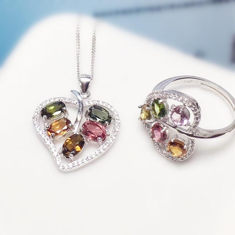 Bracelet, Earrings & Necklace Natural Real Colorful Tourmaline Leaves Jewelry Set Per 1pc Ring Pendant 925 Sterling Silver T2985, Black
Bracelet, Earrings & Necklace Natural Real Colorful Tourmaline Leaves Jewelry Set Per 1pc Ring Pendant 925 Sterling Silver T2985, Black