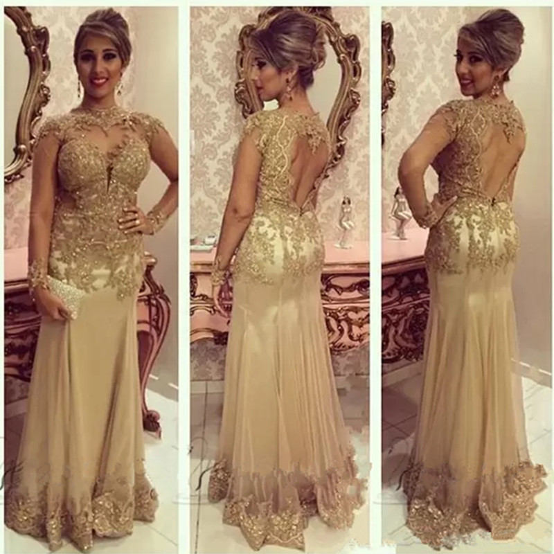 2022 Long Sleeves Prom Dresses Mermaid Sheer Backless Gold Applique Lace Dresses Party Evening Gowns Tulle Plus Size Formal Pageant Dress, Light yellow
2022 Long Sleeves Prom Dresses Mermaid Sheer Backless Gold Applique Lace Dresses Party Evening Gowns Tulle Plus Size Formal Pageant Dress, Light yellow