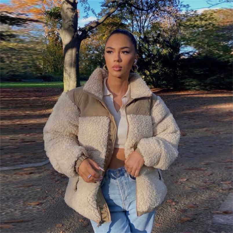 Suede Fur Fleece Jacket Women Faux Shearling Outerwear Coats Female Thick Warm Lamb Puffer Jackets Coat Man Winter Teddy Jacket 220114, Pink with logo
Suede Fur Fleece Jacket Women Faux Shearling Outerwear Coats Female Thick Warm Lamb Puffer Jackets Coat Man Winter Teddy Jacket 220114, Pink with logo