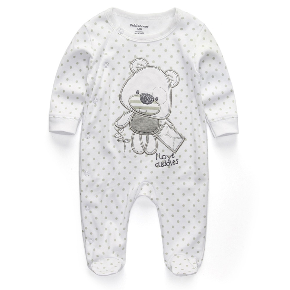 Unisex Romper Newborn Clothes Set Cartoon Dot Bear Infant 0 3 6 9 12 Months Roupas de bebe Baby Boys Girls Clothing Pajamas Q1113, Bdl1019
Unisex Romper Newborn Clothes Set Cartoon Dot Bear Infant 0 3 6 9 12 Months Roupas de bebe Baby Boys Girls Clothing Pajamas Q1113, Bdl1019