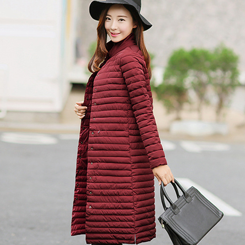 Vodiu Parka Women Winter Jacket Long Down Jacket Women's Parkas Female Long Sleeve Slim Fashion Cotton Solid New Year Hot Sale 201017