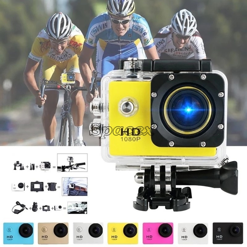 A9 1080P Full HD Action Digital Sport Camera 2 Inch Screen Waterproof DV Recording Mini Sking Bicycle Photo Video Camera
