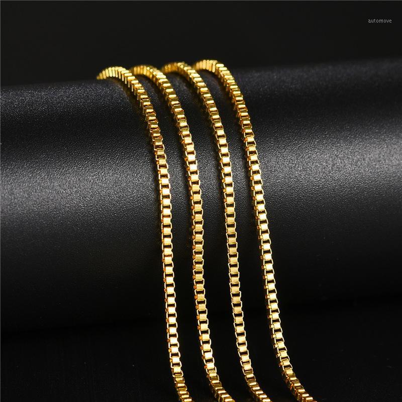 50cm 60cm 70cm Stainless Steel Chain Necklace for Men Gold Colors Titanium Steel Link Chain Necklace Unisex Box Brincos1
50cm 60cm 70cm Stainless Steel Chain Necklace for Men Gold Colors Titanium Steel Link Chain Necklace Unisex Box Brincos1