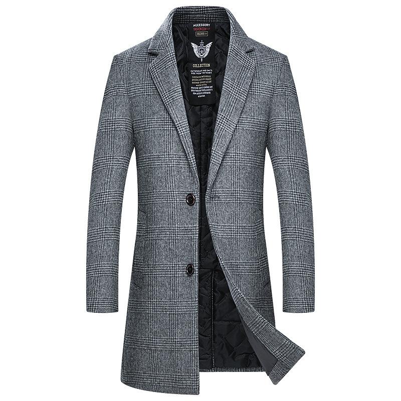 New Arrivla Fashion Autumn Winter Woolen Coat Men Long Windbreaker Thickened Plaid Turn-down Collar Plus Size M L XL 2XL 3XL 4XL
New Arrivla Fashion Autumn Winter Woolen Coat Men Long Windbreaker Thickened Plaid Turn-down Collar Plus Size M L XL 2XL 3XL 4XL
