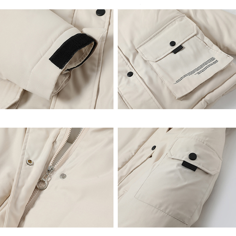 Winter Parkas coats 2019 warm winter Parkas hooded fur collar thick winter women's jacket 25 degree snow coat Jackets female T200116