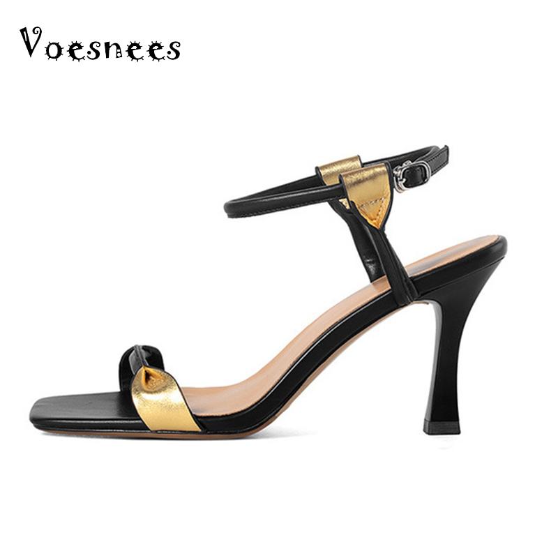 Voesnees Women's Shoes Sandals 2021 New Fashion Ladies Gold Color Matching Word High Heels 7cm Stiletto Open Toe Sandals Women, Black
Voesnees Women's Shoes Sandals 2021 New Fashion Ladies Gold Color Matching Word High Heels 7cm Stiletto Open Toe Sandals Women, Black