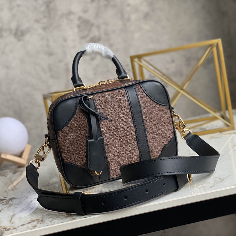 Designer Handbag VALISETTE SOUPLE BB Lady Crossbody Bags Coffee grid with box, Brown checkerbroad
Designer Handbag VALISETTE SOUPLE BB Lady Crossbody Bags Coffee grid with box, Brown checkerbroad