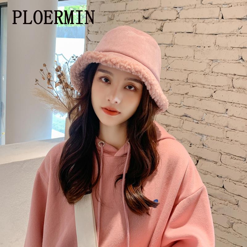 PLOERMIN New Outdoor Multicolor Lambswool Faux Fur Solid Pattern Bucket Hats Women Winter Soft Warm Gorros Mujer Fisherman's Hat, Black
PLOERMIN New Outdoor Multicolor Lambswool Faux Fur Solid Pattern Bucket Hats Women Winter Soft Warm Gorros Mujer Fisherman's Hat, Black