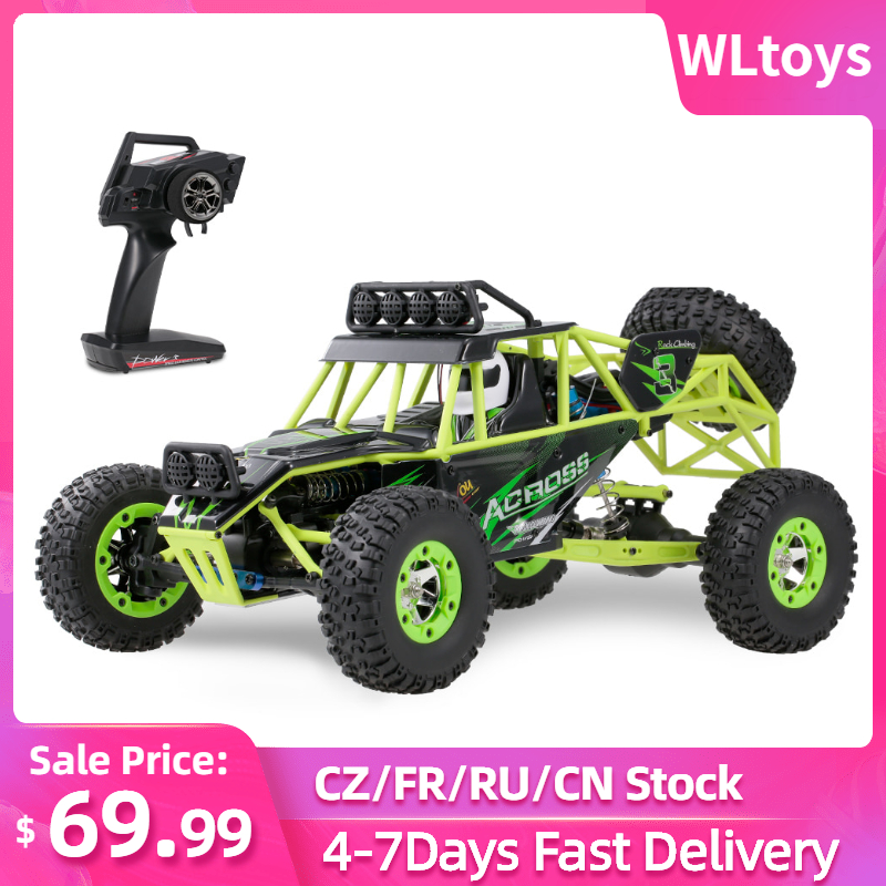 

Wltoys 12428 1/12 RC Car 2.4G 4WD Electric Brushed Racing Crawler RTR High Speed RC Off-road Vehicle Car For Teenagers