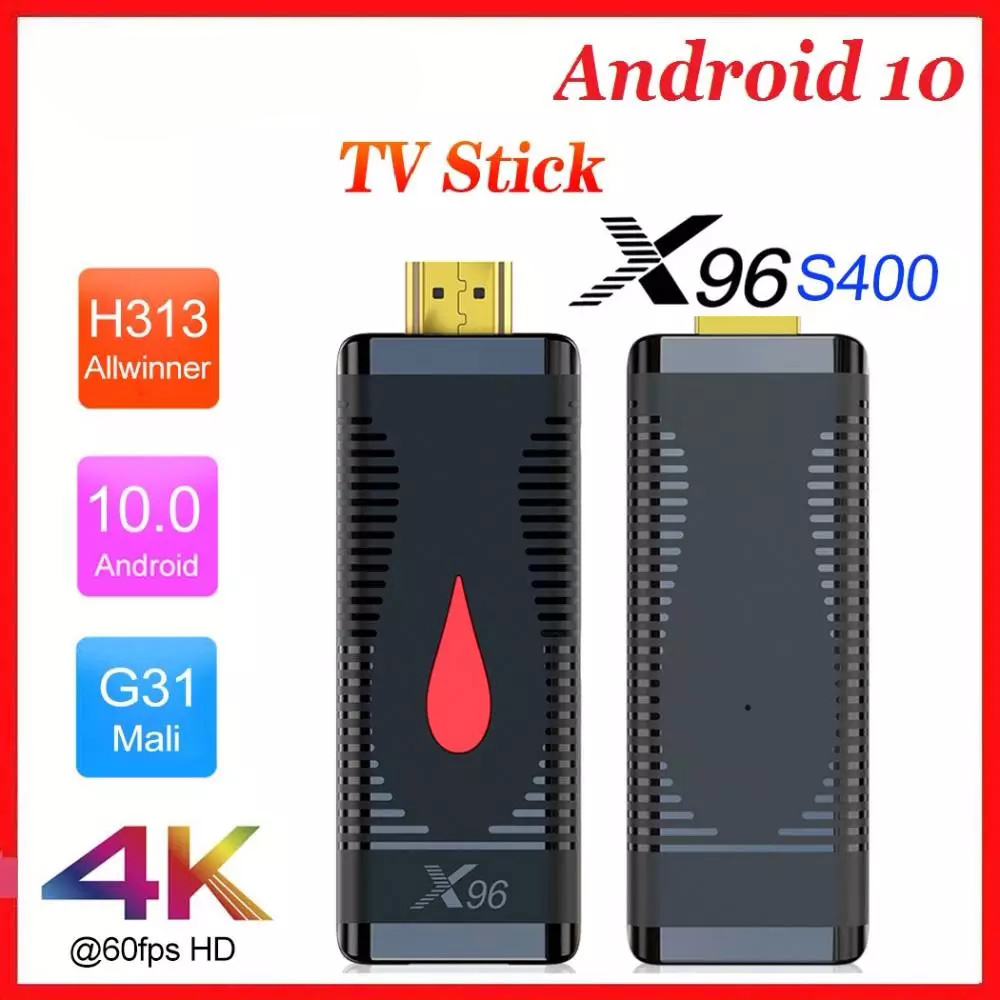 Android 10.0 TV BOX X96 S400 TV Stick ANDROID 10 Allwinner H313 Quad Core 4K 2.4G Wifi Media Player Youtube 2G16G TVBox Dongle
Android 10.0 TV BOX X96 S400 TV Stick ANDROID 10 Allwinner H313 Quad Core 4K 2.4G Wifi Media Player Youtube 2G16G TVBox Dongle