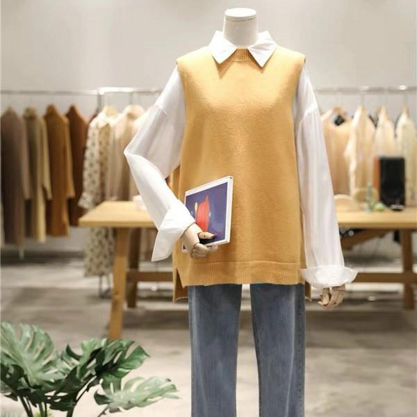 Spring Korean Women Vest Sleeveless Sweet Cute Ladies Knitwear Solid Simple Vest Female Knitted Pullover Girl Waistcoat Hot Sale, Black
Spring Korean Women Vest Sleeveless Sweet Cute Ladies Knitwear Solid Simple Vest Female Knitted Pullover Girl Waistcoat Hot Sale, Black