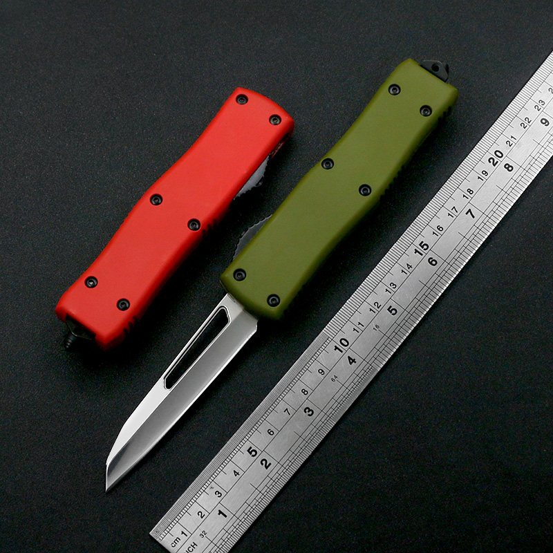 New 4 styles X85 440C mirror light treatment blade zinc aluminum alloy handle outdoor EDC tactical automatic knife holiday gift
New 4 styles X85 440C mirror light treatment blade zinc aluminum alloy handle outdoor EDC tactical automatic knife holiday gift