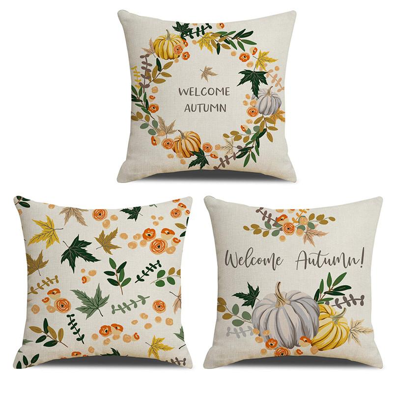 45x45CM Christmas Thanksgiving Day Pillows Cushion Cover Happy Fall Soft Linen Pillow Case Decoration Home Decor
45x45CM Christmas Thanksgiving Day Pillows Cushion Cover Happy Fall Soft Linen Pillow Case Decoration Home Decor