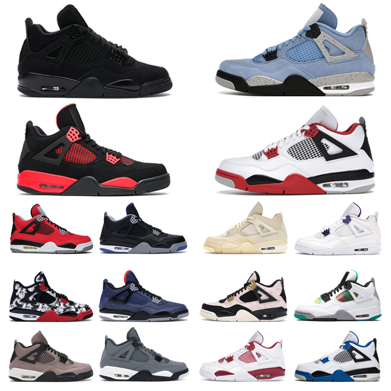 Top Quality 4 4s Basketball Shoes Red Thunder Lightning Shimmer Taupe Haze University Blue Mens Trainer Sport Sneakers, Customize
Top Quality 4 4s Basketball Shoes Red Thunder Lightning Shimmer Taupe Haze University Blue Mens Trainer Sport Sneakers, Customize