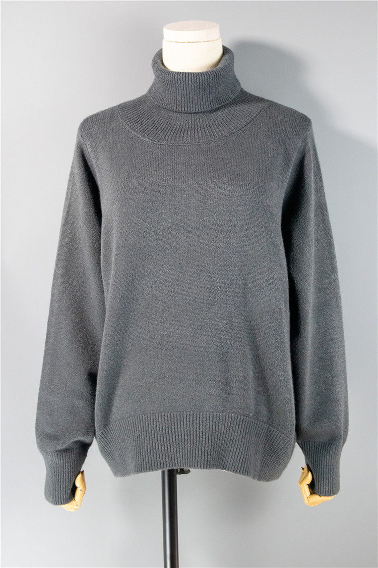 Colorfaith New Women's Autumn Winter Korean Style Knitwear Turtleneck Warm Pullover Solid Minimalist Elegant Sweater SW7276 201023