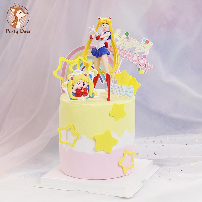 Other Festive & Party Supplies Cute Sailor Moon Amine PVC Figure Cartoon Stand Posture Decoration For Girl Birthday Cake Fans Collection Sta
Other Festive & Party Supplies Cute Sailor Moon Amine PVC Figure Cartoon Stand Posture Decoration For Girl Birthday Cake Fans Collection Sta
