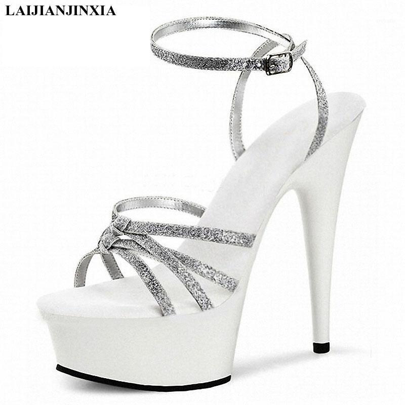 LAIJIANJINXIA New Silver Glitter Women Sandals 15CM High Heels Summer Shoes Platform Women's Luxury Sandals women pumps1, Q047 a
LAIJIANJINXIA New Silver Glitter Women Sandals 15CM High Heels Summer Shoes Platform Women's Luxury Sandals women pumps1, Q047 a