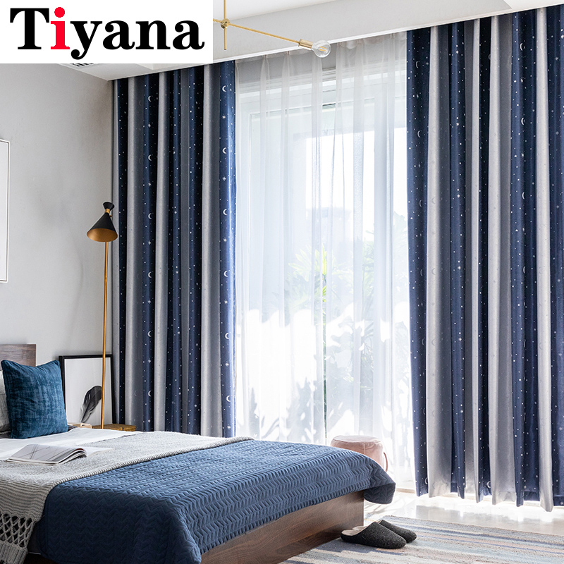 Navy Shiny Stars Jacquard Children Cloth Curtains For Kid's Bedroom Living Room Coffee Blackout Cortinas Panels JK126Y, Tulle 
Navy Shiny Stars Jacquard Children Cloth Curtains For Kid's Bedroom Living Room Coffee Blackout Cortinas Panels JK126Y, Tulle