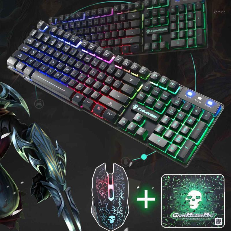 USB Wired Ergonomic Gaming Keyboard Set 2400DPI Colorful Backlight LED Gaming Mouse Combo with Mouse Pad1
USB Wired Ergonomic Gaming Keyboard Set 2400DPI Colorful Backlight LED Gaming Mouse Combo with Mouse Pad1