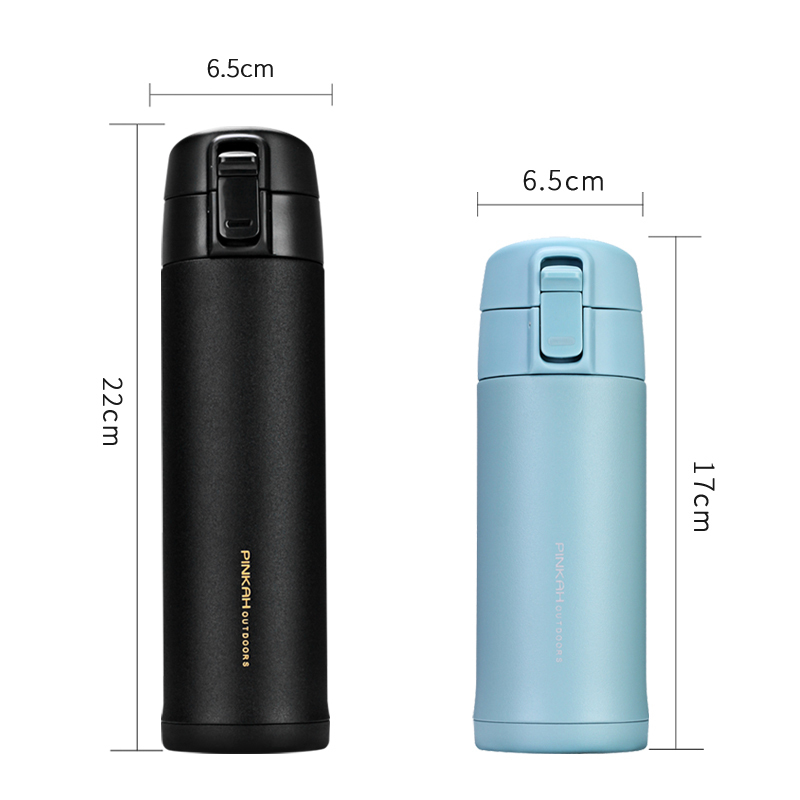 Pinkah Thermos 500ml leak-proof Stainless Steel Vacuum Flasks Coffee Tea Milk Travel Mug Thermo Bottle Gifts Thermocup For Car 201204