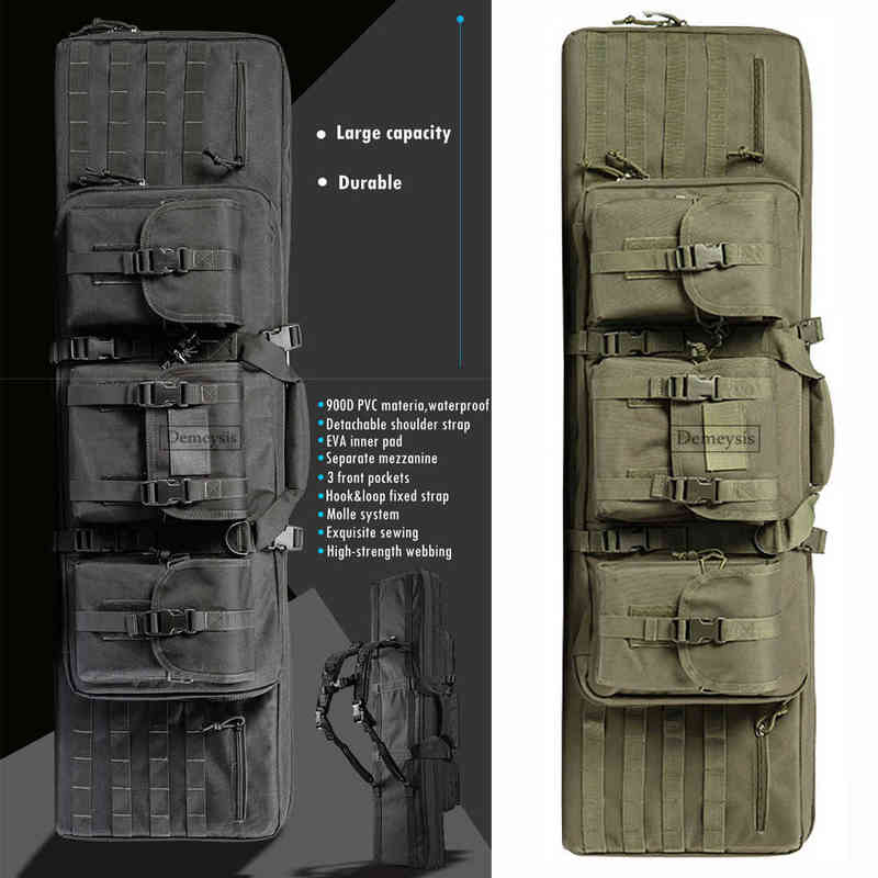 Tactical Double Rifle Gun Case Army Airsoft Combat Padded Shotgun Storage Backpack Pistol and Magazine Storage 95cm / 116cm Y1227, Green 95cm
Tactical Double Rifle Gun Case Army Airsoft Combat Padded Shotgun Storage Backpack Pistol and Magazine Storage 95cm / 116cm Y1227, Green 95cm