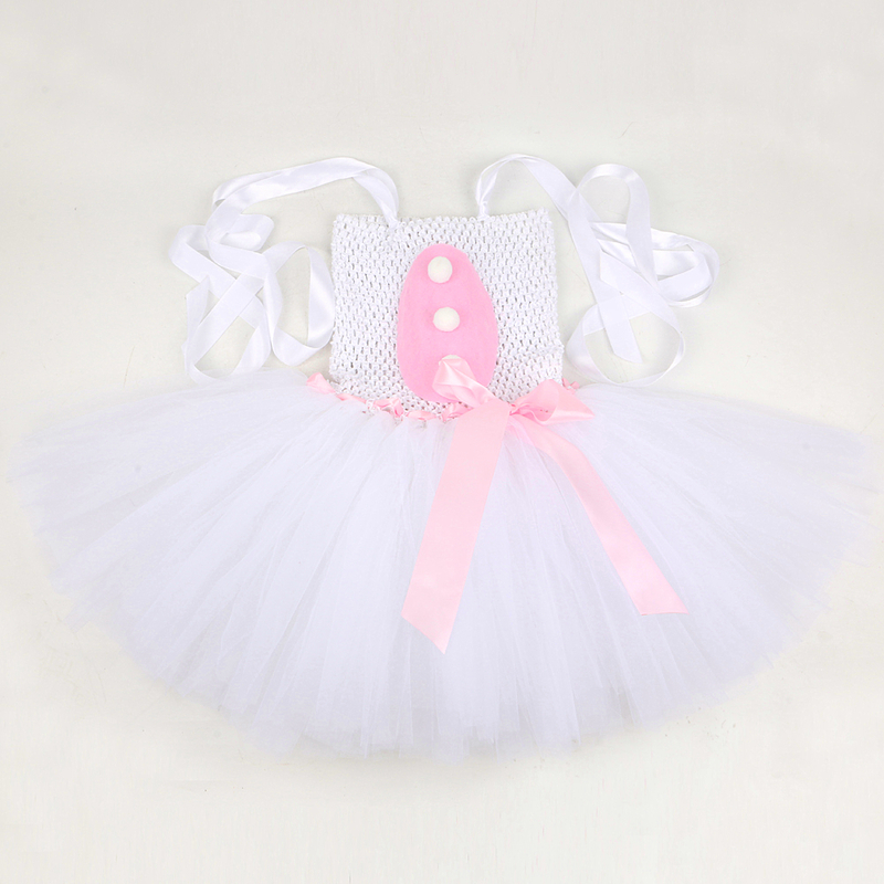 Baby Girls Easter Bunny Tutu Dress for Kids Rabbit Cosplay Costumes Toddler Girl Birthday Party Tulle Outfit Holiday Clothes 220314
