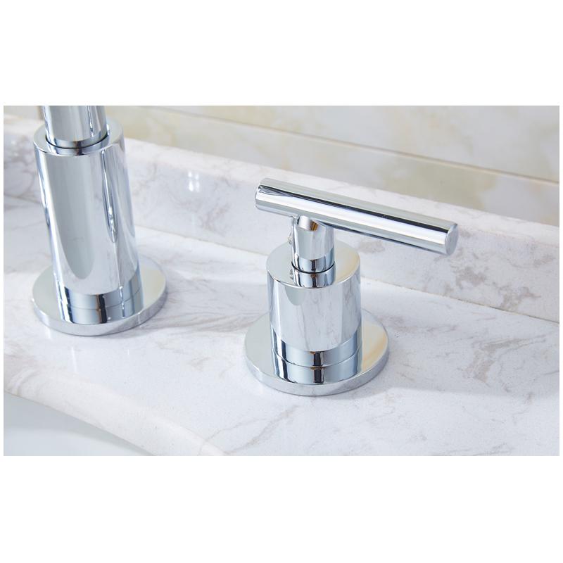 Golden Bathtub Basin Faucet Waterfall Widespread Tub Mixer Tap Deck Mounted Handshower Bath Shower Set 2 Handles