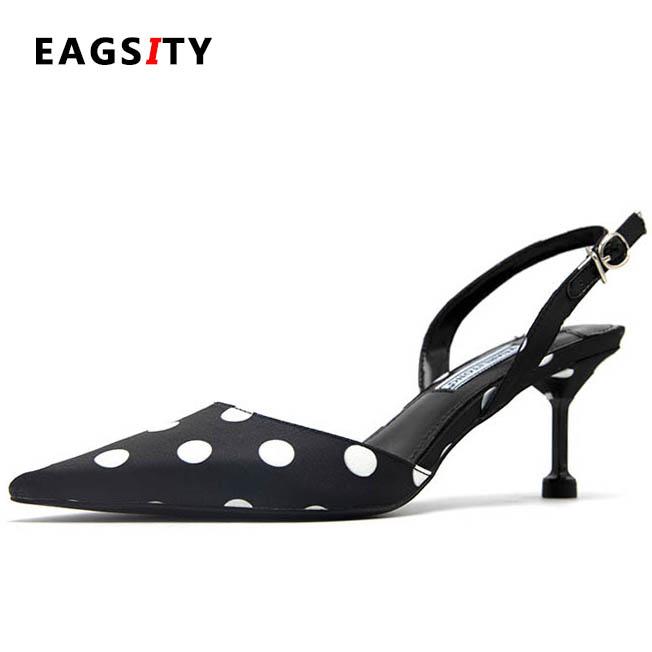 EAGSITY Slingback women shoes Polka Dot Pumps Kitten Heels Pointed Toe Slingback Ladies Shoes Dancing Wedding Party Dress, White
EAGSITY Slingback women shoes Polka Dot Pumps Kitten Heels Pointed Toe Slingback Ladies Shoes Dancing Wedding Party Dress, White
