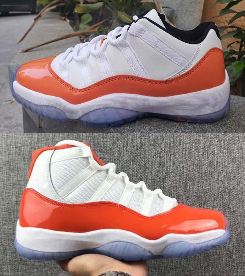 New High Quality 11 Space Jam Florida Men Basketball Shoes White Black athletic sneakers 11s Orange Trance trainer mens shoes, As photo 2
New High Quality 11 Space Jam Florida Men Basketball Shoes White Black athletic sneakers 11s Orange Trance trainer mens shoes, As photo 2