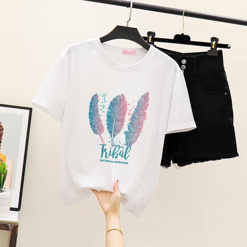 Plus Size -XXXL Harajuku Summer T Shirt Women New Arrivals Fashion Printed O-Neck T-shirt Woman Tee Tops Casual Female T-shirt1, Black
Plus Size -XXXL Harajuku Summer T Shirt Women New Arrivals Fashion Printed O-Neck T-shirt Woman Tee Tops Casual Female T-shirt1, Black