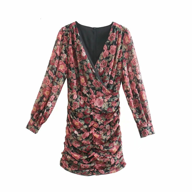 New Autumn Floral Print Mini Women 2021 Vintage Wrap Chiffon Puff Long Sleeve Dress Woman Ruched Elegant Dresses 71gr
New Autumn Floral Print Mini Women 2021 Vintage Wrap Chiffon Puff Long Sleeve Dress Woman Ruched Elegant Dresses 71gr