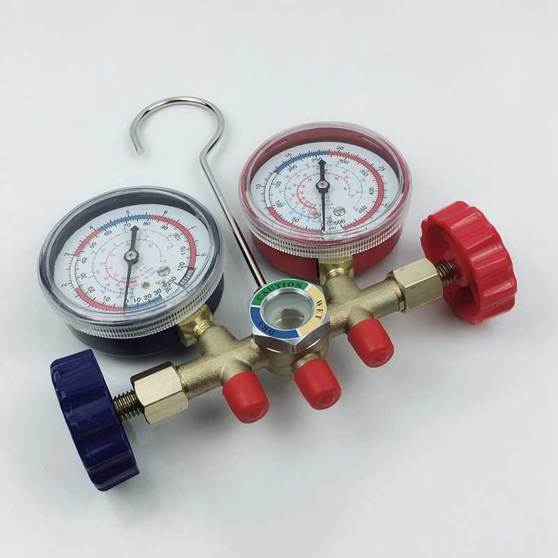 New Air conditioner Manometer Double meters Car Home Fixed Inverter Pressure Metering of refrigerant Fill