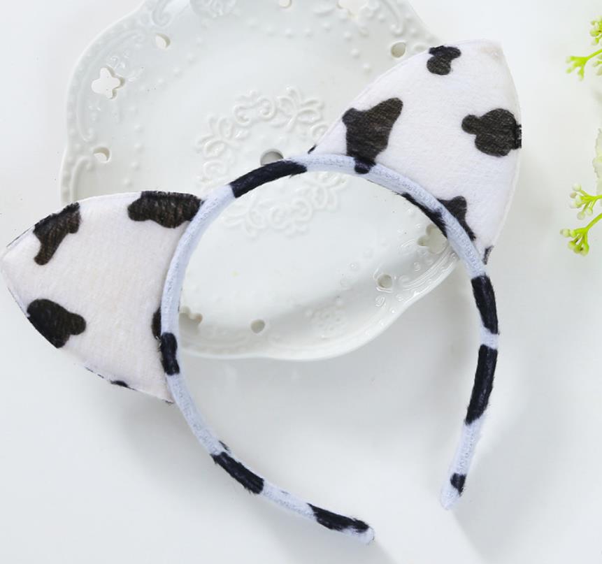Cosplay Ear Headband Costume Accessories for Animal Theme Birthday Party Favor Adults Kids Cartoon Plush Hair Band Dress-up Photo Booth Props