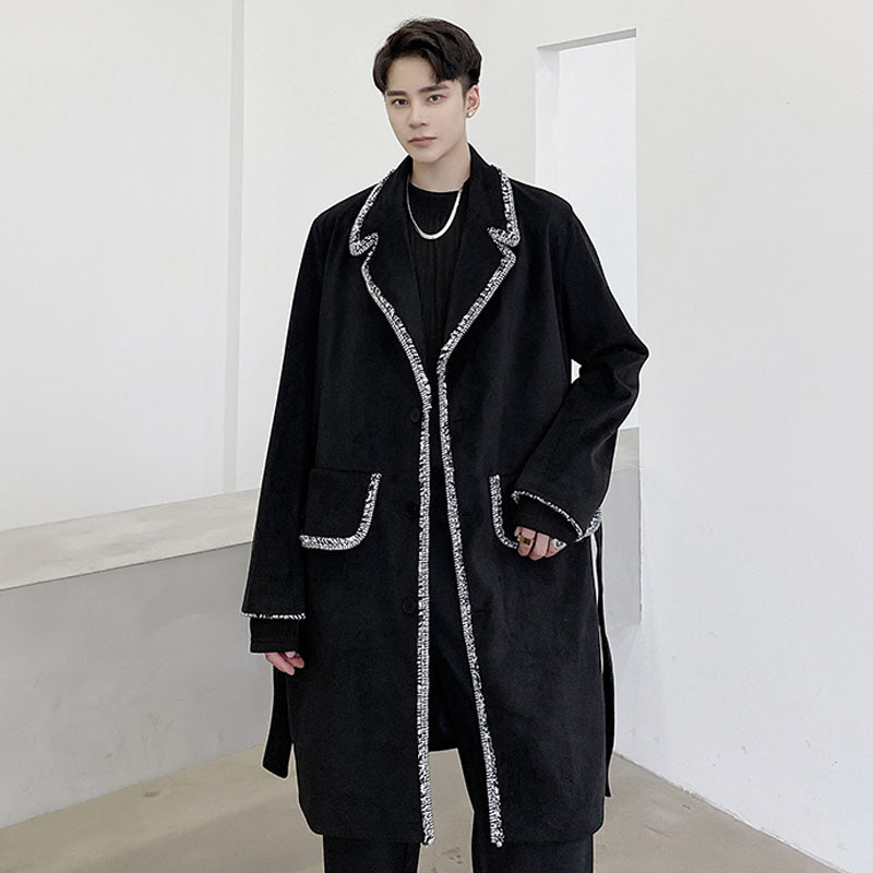 2020 Border Splice Men's Long Thicken Trench Coat Men Streetwear Vintage Wool Jacket P0ta, 1229
2020 Border Splice Men's Long Thicken Trench Coat Men Streetwear Vintage Wool Jacket P0ta, 1229