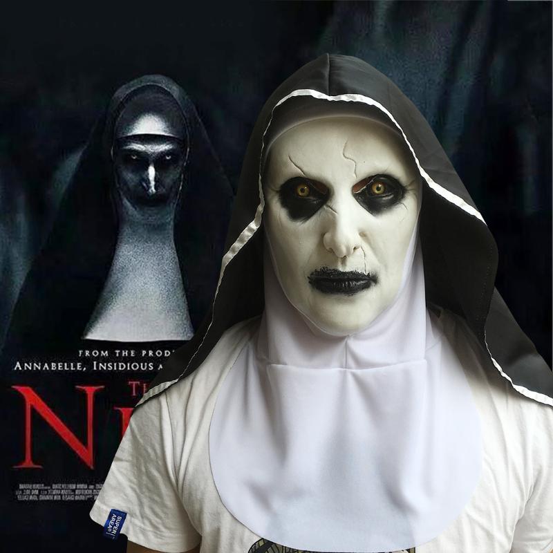 Nun Mask Halloween Cosplay Costumes Props Virgin Mary sister terror Face Mask Party Ghost
Nun Mask Halloween Cosplay Costumes Props Virgin Mary sister terror Face Mask Party Ghost