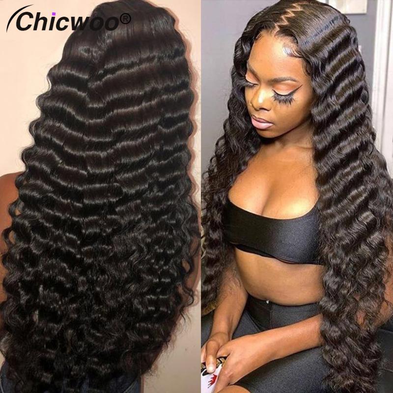 Deep Wave Wig 13x4 Lace Front Human Hair Wigs Pre Plucked 28 30 32 Inch Long Deep Wave Frontal Wig Brazilian Remy 150% 180% 250%, Natural color
Deep Wave Wig 13x4 Lace Front Human Hair Wigs Pre Plucked 28 30 32 Inch Long Deep Wave Frontal Wig Brazilian Remy 150% 180% 250%, Natural color
