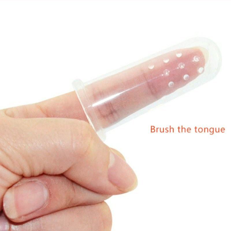 Cute Baby Finger Toothbrush With Box Children Teeth Clear Massage Soft Silicone Infant Rubber Cleaning Brush Massager Set Cepillo De Dientes Para Dedo