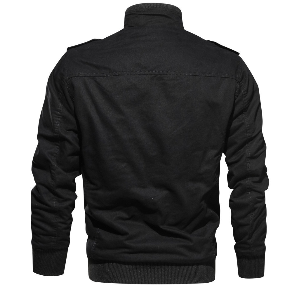 ZOGAA Mens Fur Lined Warm Outdoor Pilot Military Jackets Coats Air Force Army Coats Cotton Moto Streetwear Men Bomber Jacket 201127