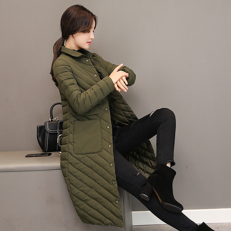 Winter Jacket Female light Parka Coat Long hoodie Down Cotton Jacket Plus Size 3XL Long thick Parkas autumn Coat Jacket Women 201019