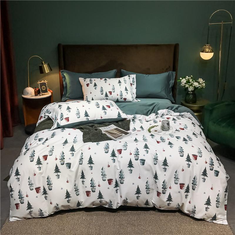 New Luxury 600TC Egyptian Cotton Bedding Set christmas tree Duvet Cover Rubber Flat Sheet Bed Linen Pillowcase For Adult 4PCS
New Luxury 600TC Egyptian Cotton Bedding Set christmas tree Duvet Cover Rubber Flat Sheet Bed Linen Pillowcase For Adult 4PCS