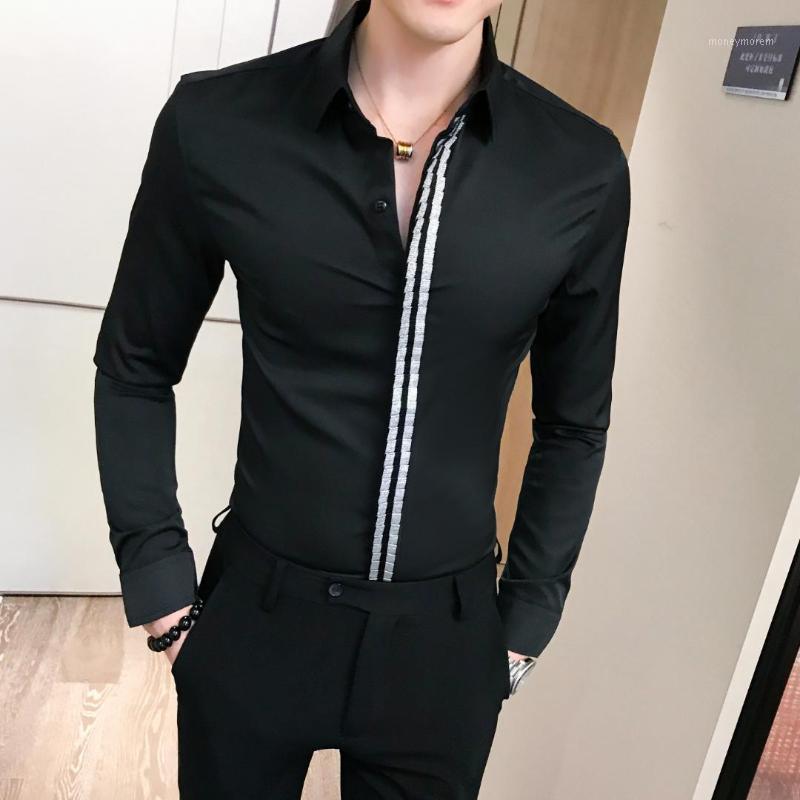 Black White Contrast Stripe Shirt Male Mens Office Shirts Long Sleeve Camisa Homem 2019 Blouse Homme Popular Mens Business Shirt1
Black White Contrast Stripe Shirt Male Mens Office Shirts Long Sleeve Camisa Homem 2019 Blouse Homme Popular Mens Business Shirt1