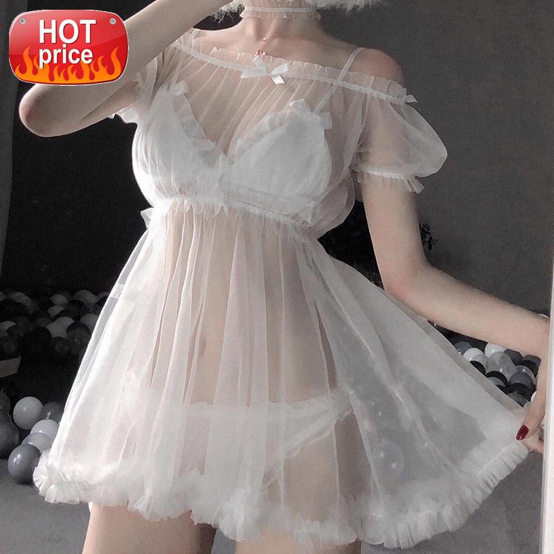 Sexy Cute Princess Lace Lingerie Black White Pink Transparent Lovely Sleeping Nightdress Sleepwear Lolita Kawaii Dress Erotic #Vk5r
Sexy Cute Princess Lace Lingerie Black White Pink Transparent Lovely Sleeping Nightdress Sleepwear Lolita Kawaii Dress Erotic #Vk5r